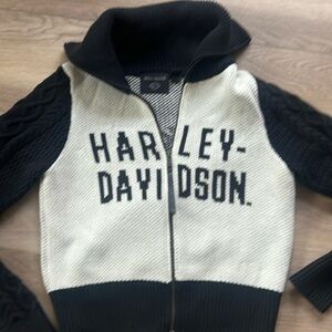 Harley Davidson zip up sweater